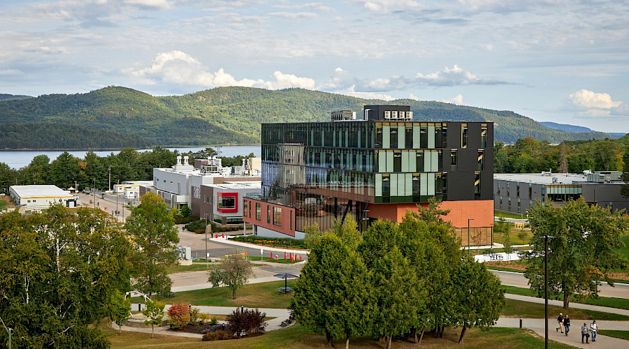 Exterior shot of the Canadian Nuclear Laboratories Research Campus, built in joint venture with Chandos Construction in