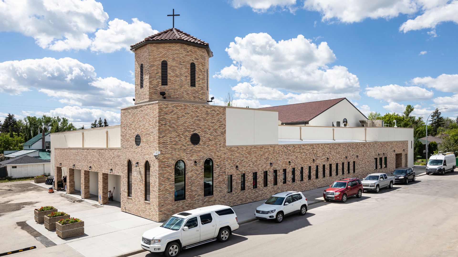 Image of the new Sacred Heart Parish Church built by Chandos Construction Calgary