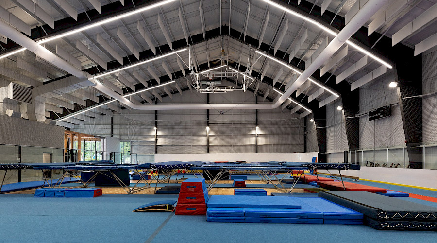 Interior image of the Queen's Park Sportsplex built by Chandos Construction Vancouver